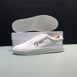 Givenchy Cowhide Lace Up Casual Shoes For Men And Women White