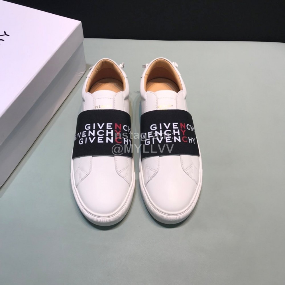 Givenchy Cowhide Casual Sneakers Black For Men And Women 