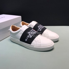 Givenchy Cowhide Casual Sneakers Black For Men And Women 
