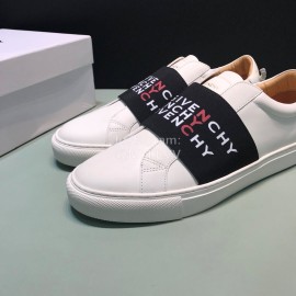 Givenchy Cowhide Casual Sneakers Black For Men And Women 
