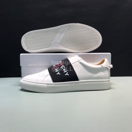 Givenchy Cowhide Casual Sneakers Black For Men And Women 