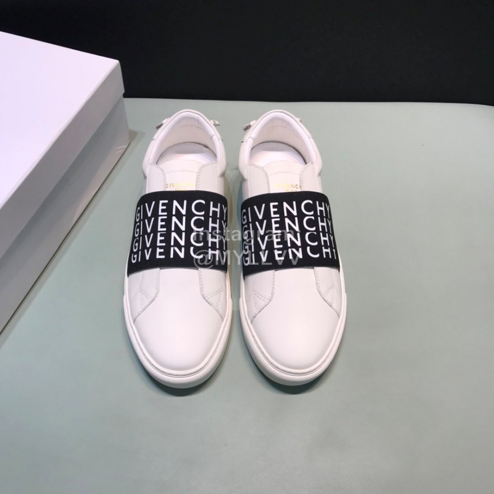 Givenchy Cowhide Casual Sneakers For Men And Women Black