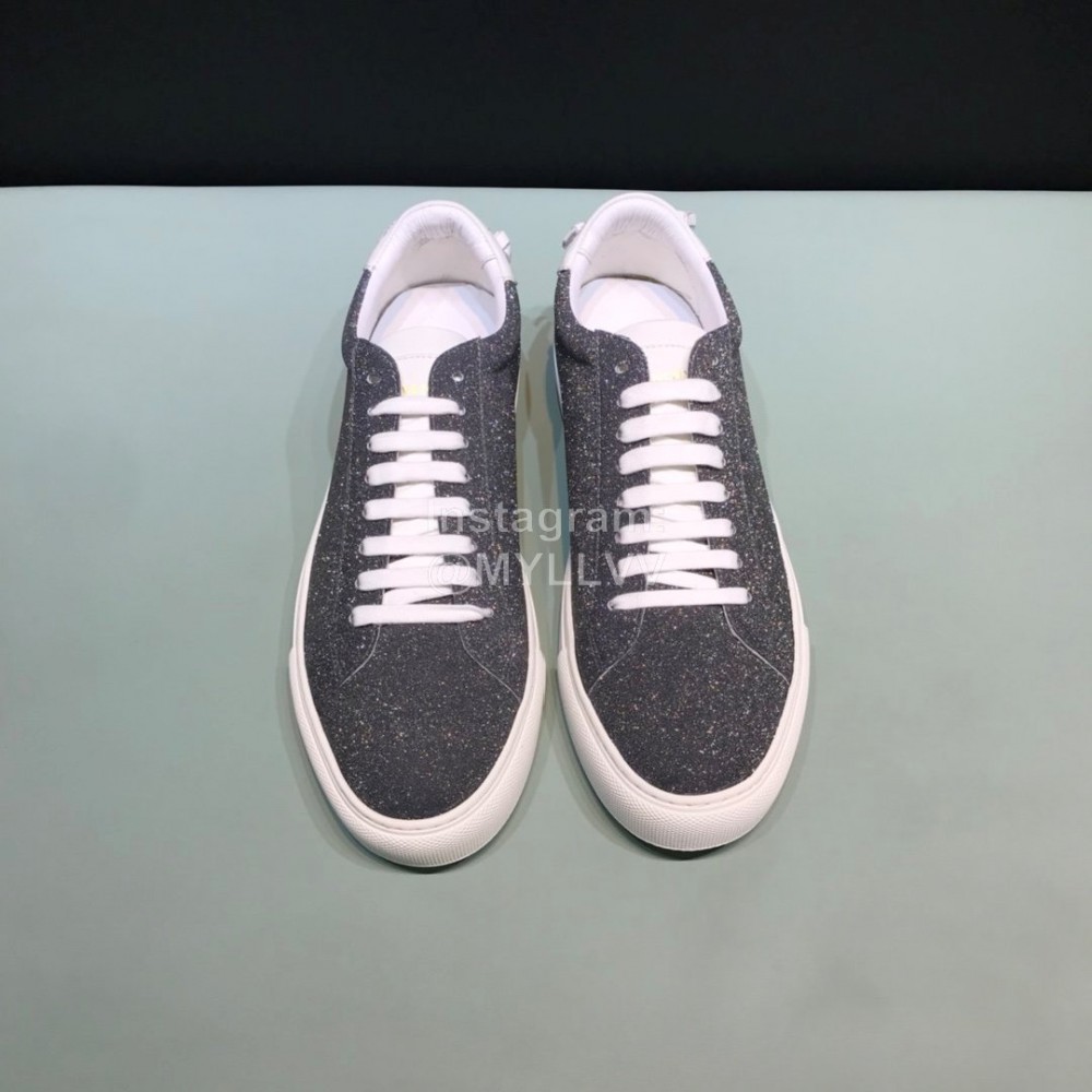 Givenchy Shining Cowhide Lace Up Casual Shoes For Men And Women Gray