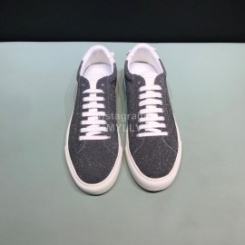 Givenchy Shining Cowhide Lace Up Casual Shoes For Men And Women Gray