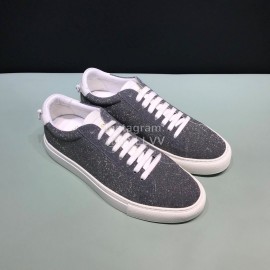 Givenchy Shining Cowhide Lace Up Casual Shoes For Men And Women Gray