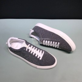 Givenchy Shining Cowhide Lace Up Casual Shoes For Men And Women Gray