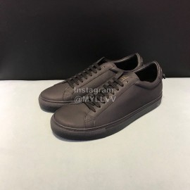 Givenchy Leather Lace Up Leisure Shoes For Men And Women Black
