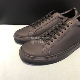 Givenchy Leather Lace Up Leisure Shoes For Men And Women Black