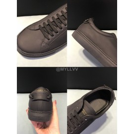 Givenchy Leather Lace Up Leisure Shoes For Men And Women Black