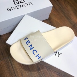 Givenchy Summer Calf Leather Slippers For Men White