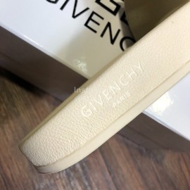 Givenchy Summer Calf Leather Slippers For Men White