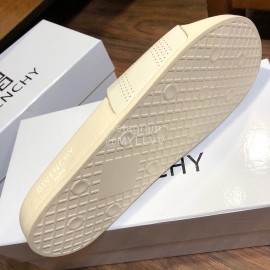 Givenchy Summer Calf Leather Slippers For Men White