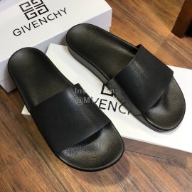 Givenchy Summer New Calf Leather Slippers For Men Black