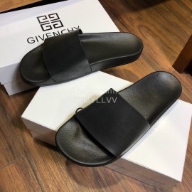 Givenchy Summer New Calf Leather Slippers For Men Black