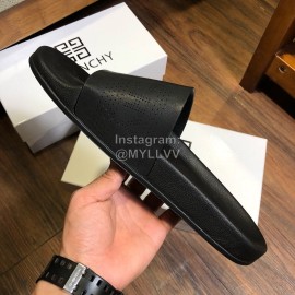 Givenchy Summer New Calf Leather Slippers For Men Black