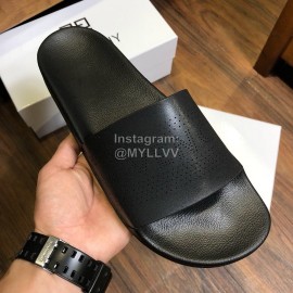 Givenchy Summer New Calf Leather Slippers For Men Black