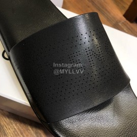 Givenchy Summer New Calf Leather Slippers For Men Black