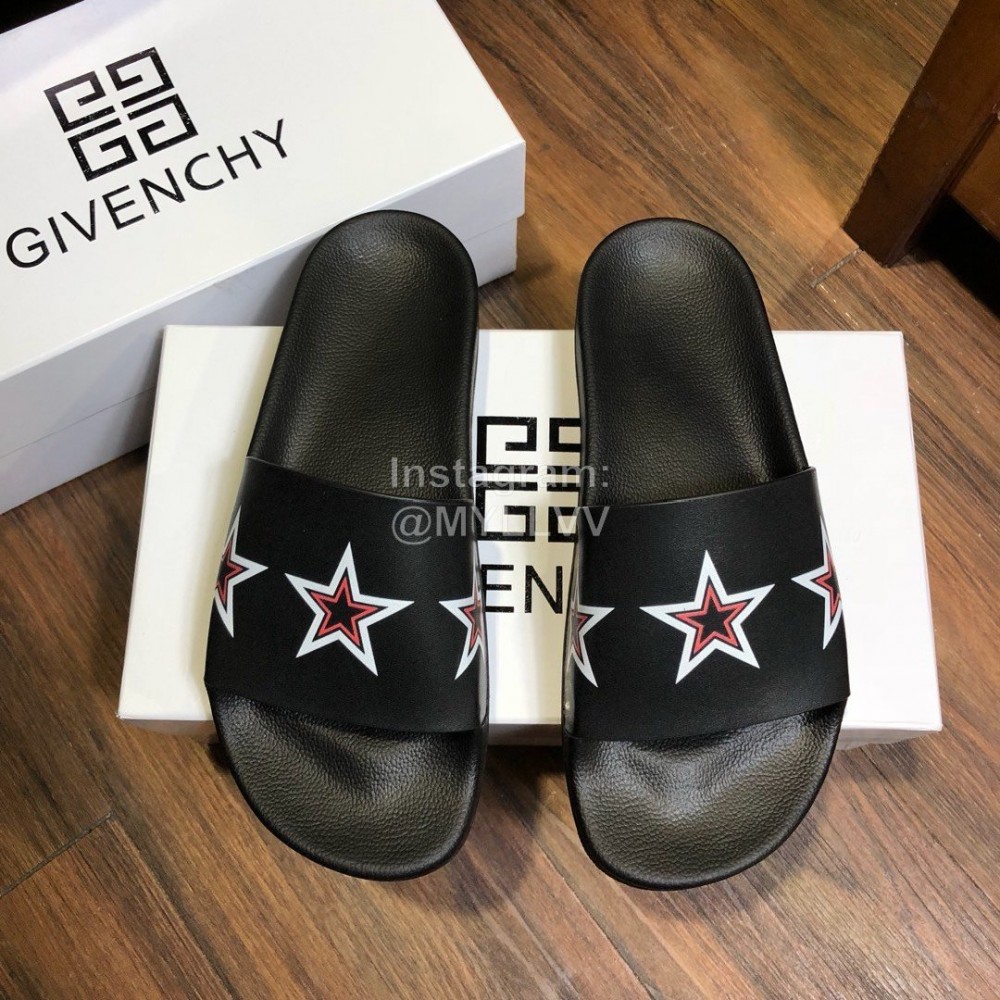 Givenchy Summer Soft Printed Calf Leather Slippers For Men 
