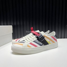 Givenchy Urban Street Canvas Leather Sneakers For Men And Women Red