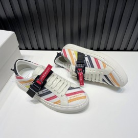 Givenchy Urban Street Canvas Leather Sneakers For Men And Women Red