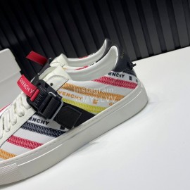 Givenchy Urban Street Canvas Leather Sneakers For Men And Women Red
