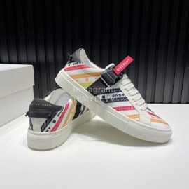 Givenchy Urban Street Canvas Leather Sneakers For Men And Women Red