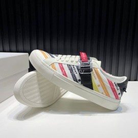 Givenchy Urban Street Canvas Leather Sneakers For Men And Women Red