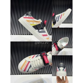 Givenchy Urban Street Canvas Leather Sneakers For Men And Women Red