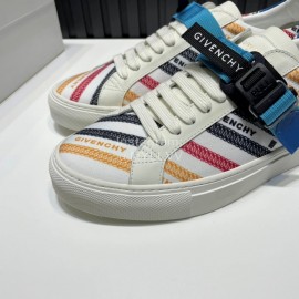 Givenchy Urban Street Canvas Leather Sneakers For Men And Women Blue