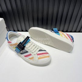 Givenchy Urban Street Canvas Leather Sneakers For Men And Women Blue