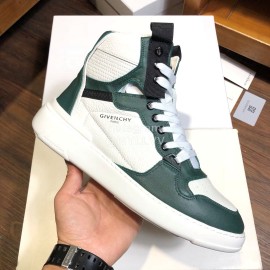 Givenchy Leisure Sports High Top Shoes For Men Green