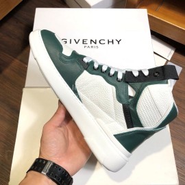 Givenchy Leisure Sports High Top Shoes For Men Green
