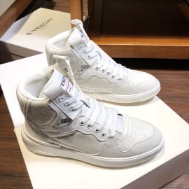 Givenchy Leisure Sports High Top Shoes For Men White