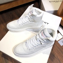 Givenchy Leisure Sports High Top Shoes For Men White