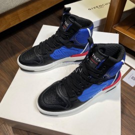Givenchy Leisure Sports High Top Shoes For Men Blue
