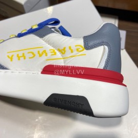 Givenchy Lychee Grain Leather Leisure Sports Shoes Blue For Men 