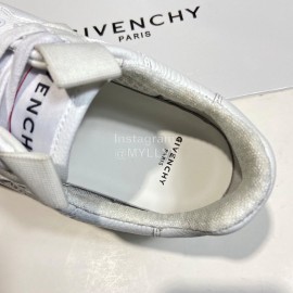 Givenchy Lychee Grain Leather Leisure Sneakers For Men White