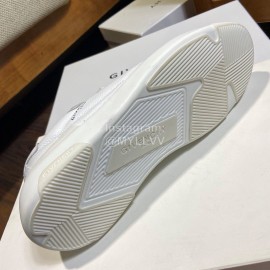 Givenchy Lychee Grain Leather Leisure Sneakers For Men White