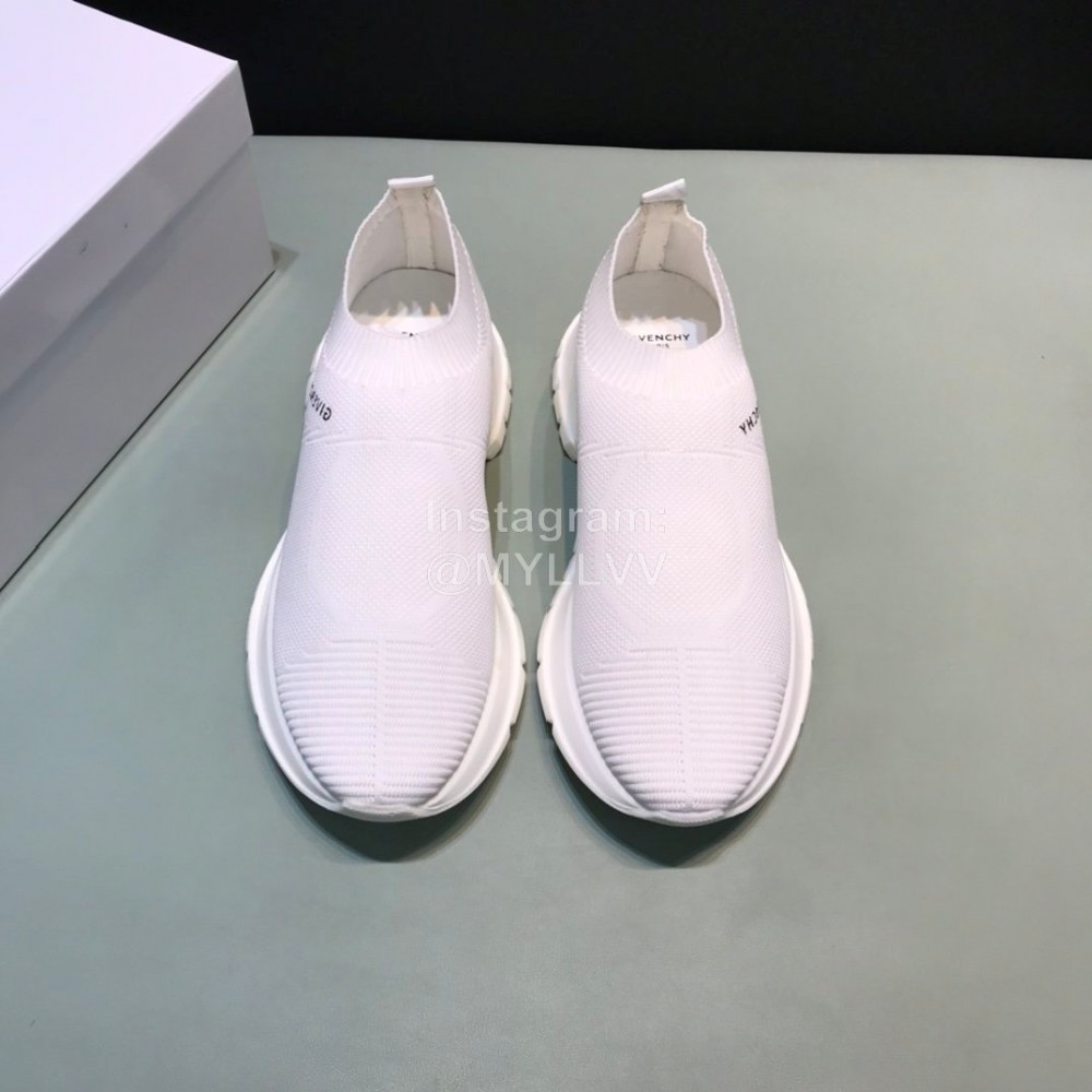 Givenchy Printed Breathable Knitted Casual Shoes For Men White