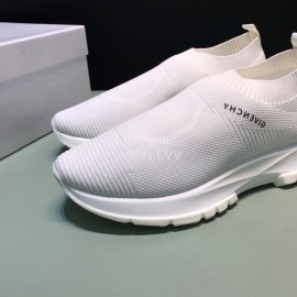 Givenchy Printed Breathable Knitted Casual Shoes For Men White