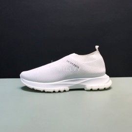 Givenchy Printed Breathable Knitted Casual Shoes For Men White