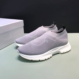 Givenchy Printed Breathable Knitted Casual Shoes For Men Gray