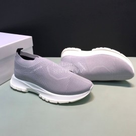 Givenchy Printed Breathable Knitted Casual Shoes For Men Gray