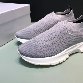 Givenchy Printed Breathable Knitted Casual Shoes For Men Gray