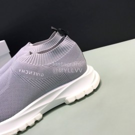 Givenchy Printed Breathable Knitted Casual Shoes For Men Gray