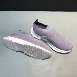 Givenchy Printed Breathable Knitted Casual Shoes For Men Gray