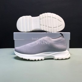 Givenchy Printed Breathable Knitted Casual Shoes For Men Gray