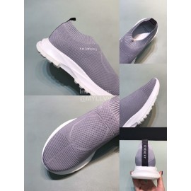 Givenchy Printed Breathable Knitted Casual Shoes For Men Gray