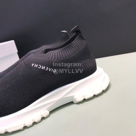 Givenchy Printed Breathable Knitted Casual Shoes For Men Black