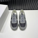 Givenchy Leather Mesh Sneakers For Men Gray